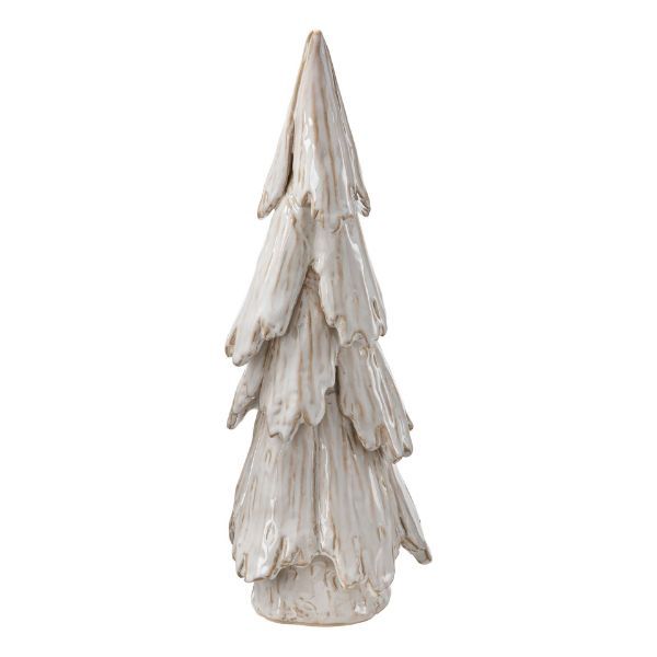 Pine Snowy Tree Decor- White