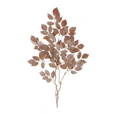 Glitter Leaf Spray 38&quot;H