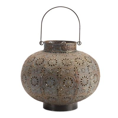 Lantern 10&#39;&#39;H Iron