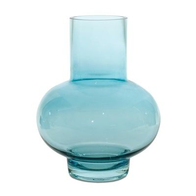 Vase 7&quot;D x 9&quot;H Glass