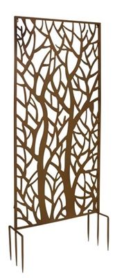 Garden Privacy Screen 24.75&quot;L x 66&quot;H Metal