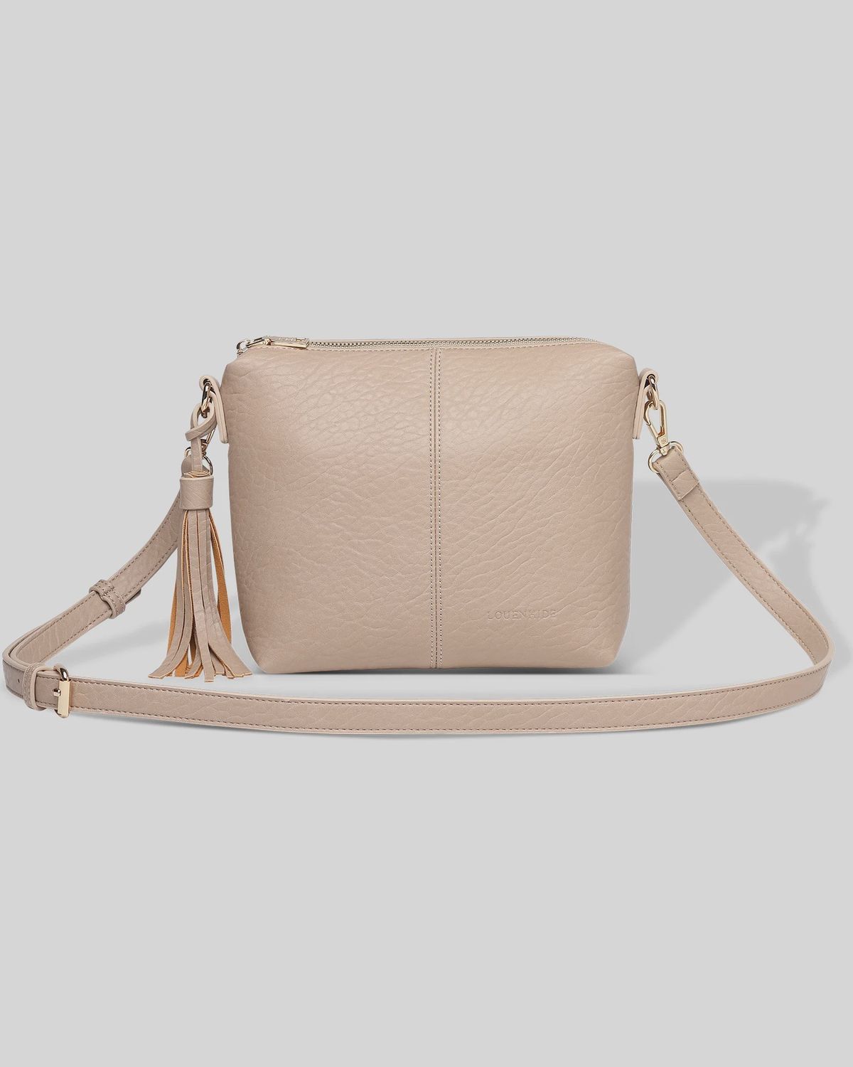 Kasey Textured Crossbody Bag - Putty