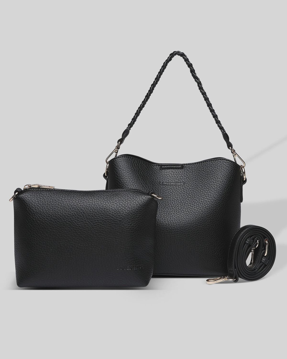 Soho Crossbody Bag with Kubi Strap - Black