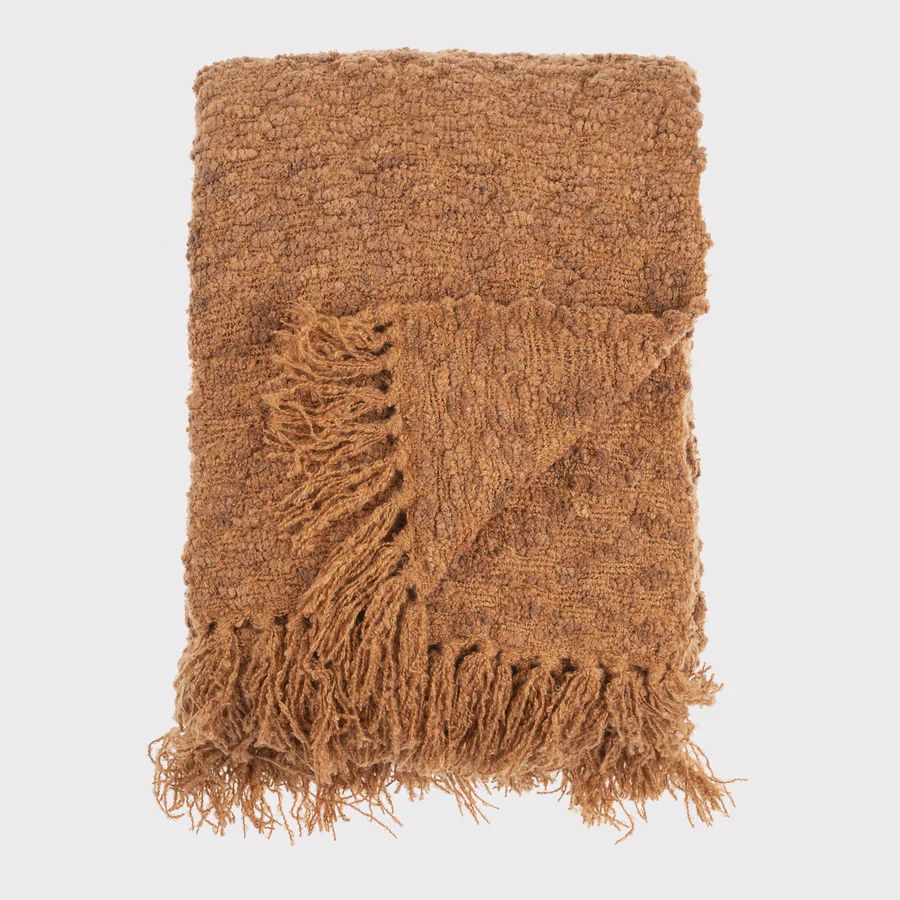 Snowdrift Throw, Terracotta