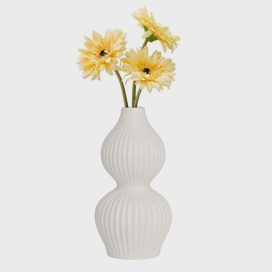 Sophia Double Gourd Vase White