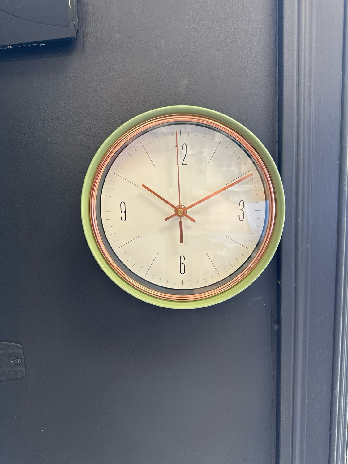 Retro Green Wall Clock