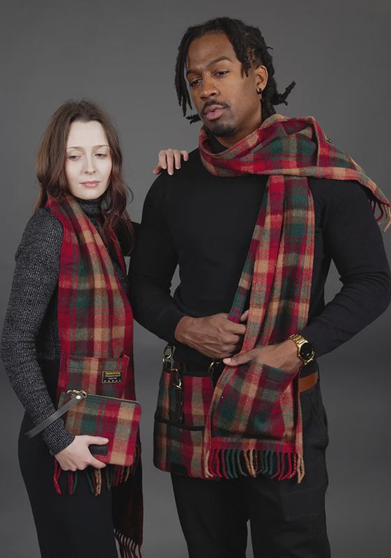 Dark Maple Pocket Scarf