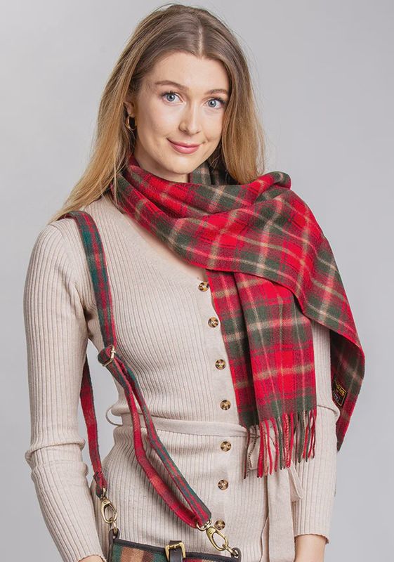 Dark Maple Lambswool Scarf