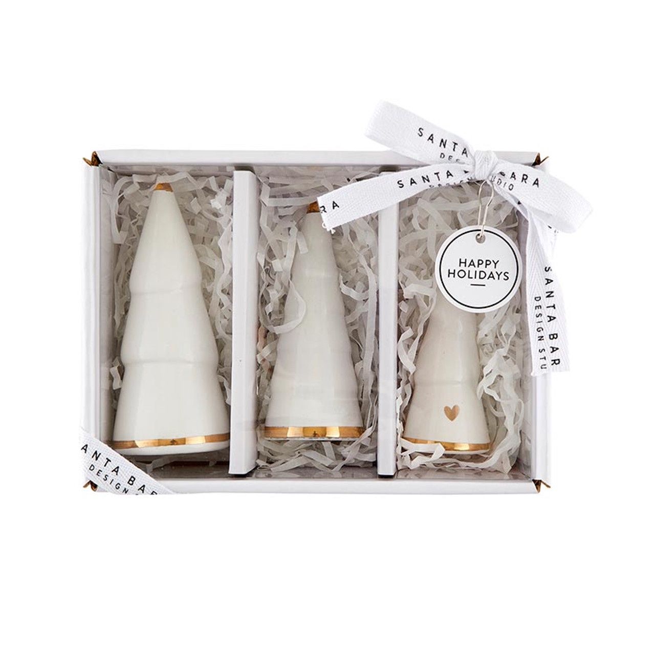 Ceramic Charcuterie Tree Set - Gold