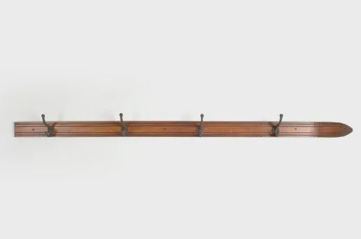 4 Hook Antique Ski Brown