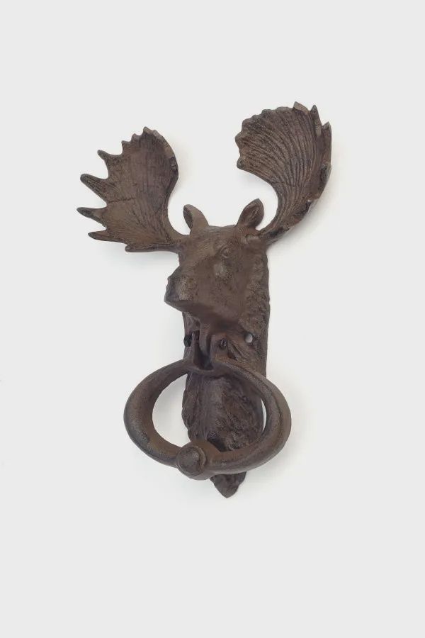 Iron Moose Door Knocker