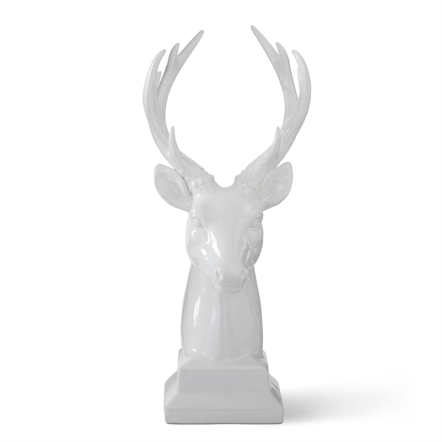 16.5&quot; Inch White Deer Bust