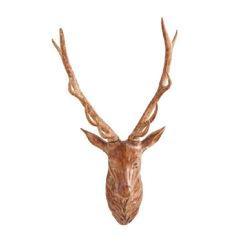 36 Inch Light Brown Blonde Deer Wall Mount