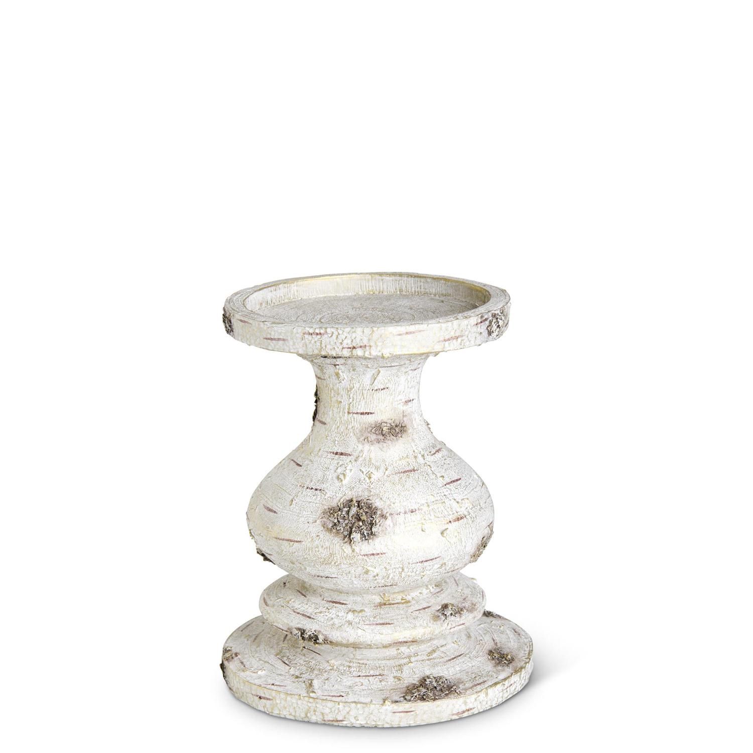 Medium Gold Washed Birch Candleholder