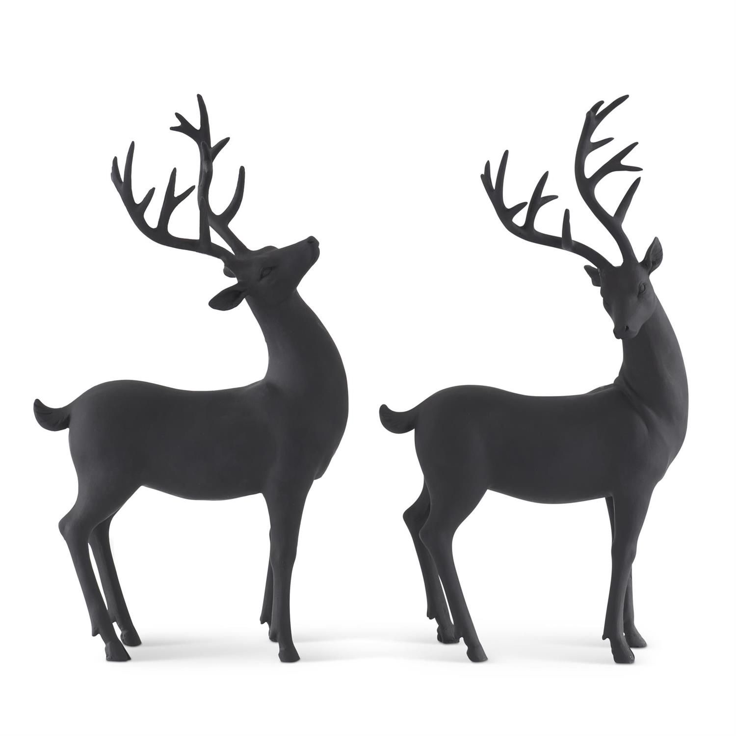 Matte Black Deer Head Up