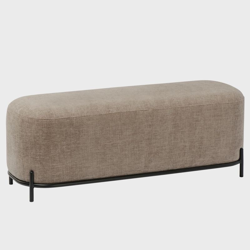 Pender Newport Weave Long Bench - Taupe
