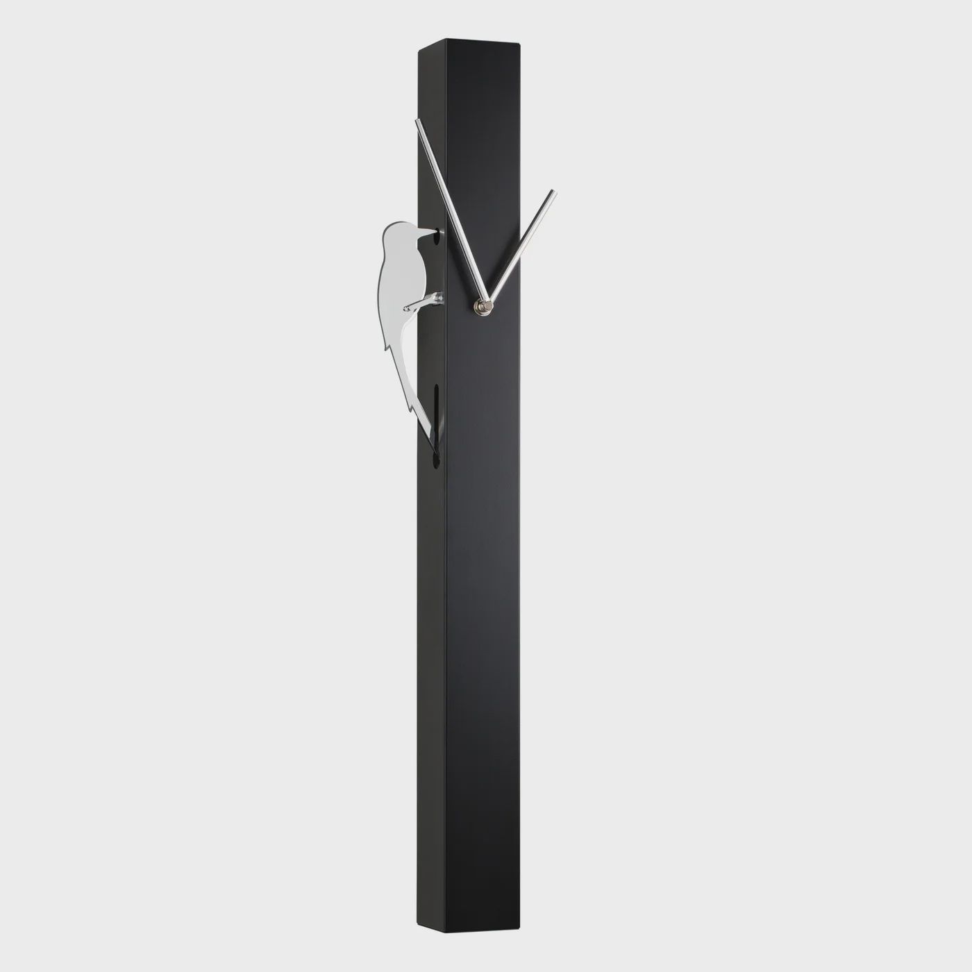 Woodpecker 25.75h&quot; Motion Bird Clock - Black