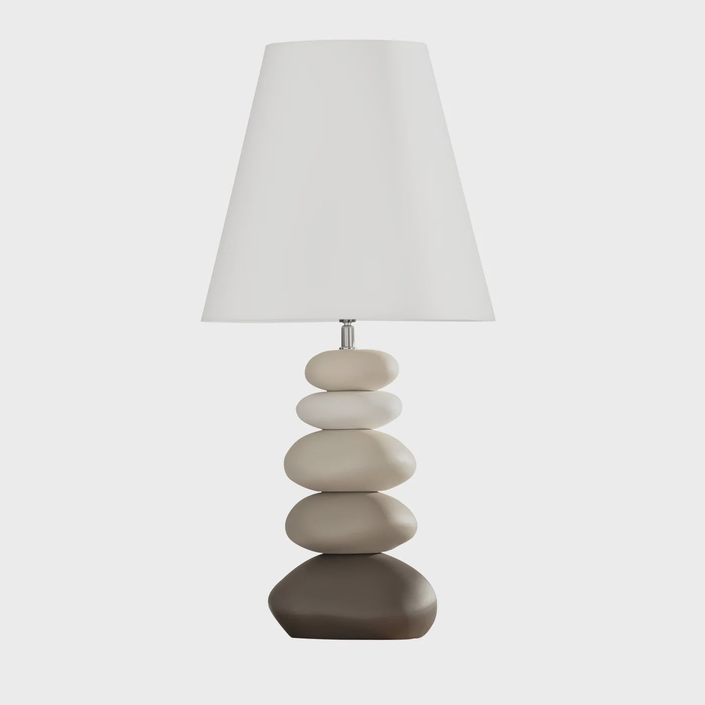 Oslo Ceramic Multi Stacked Stone 27h&quot; Table Lamp