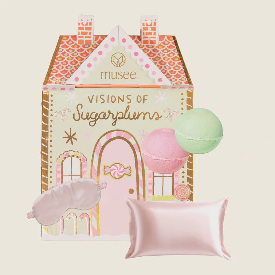 Sugarplums Bath Balm, Pillowcase &amp; Eye Mask Set