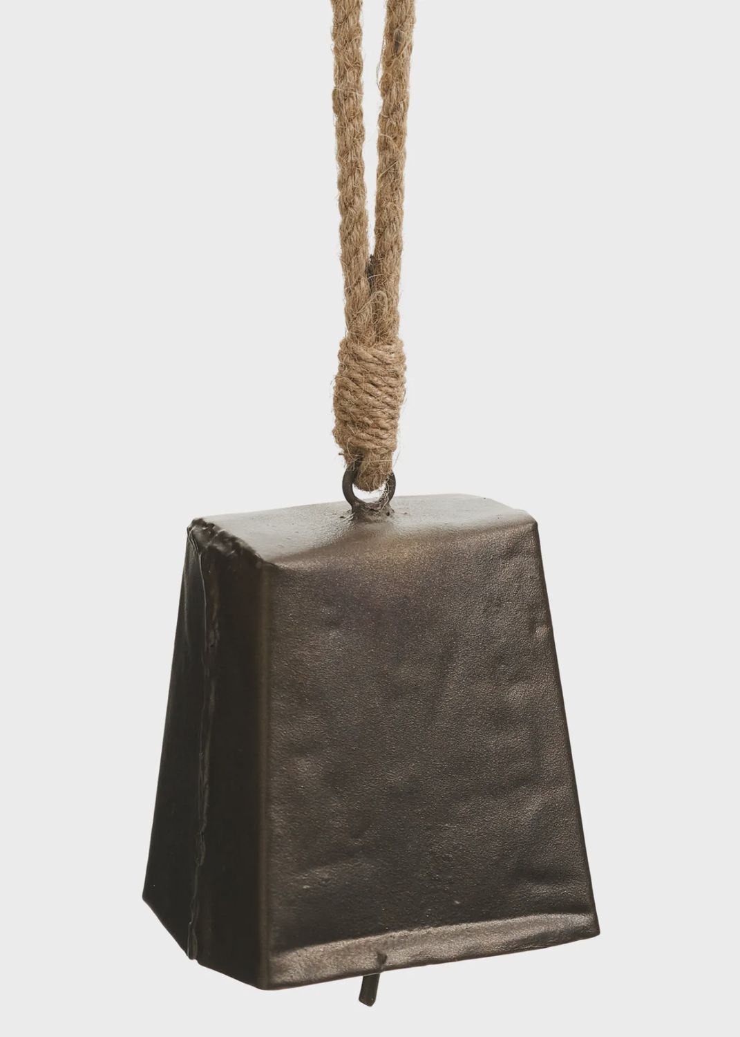 Antique Square Bell Iron &amp; Bronze 3.5x9