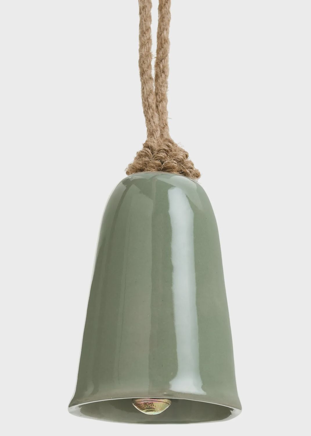 Bell Glazed Green 2.5x3.5&quot;