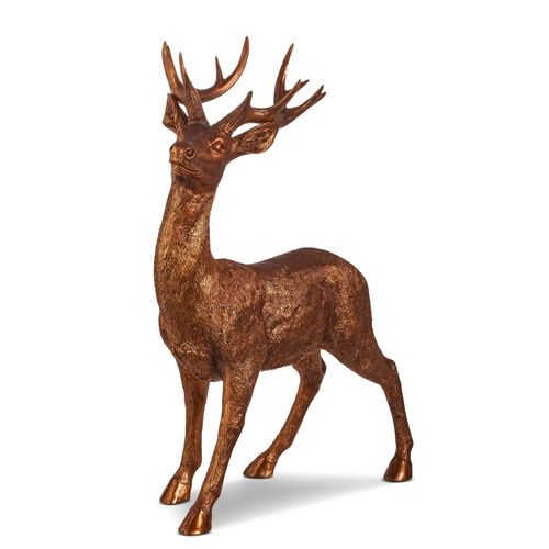 30&quot; Standing Bronze Deer
