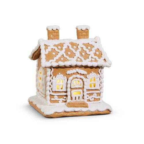 6&quot; Lighted Gingerbread House