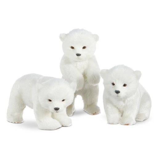 6.25&quot; Polar Bear Cub Ornament Sitting
