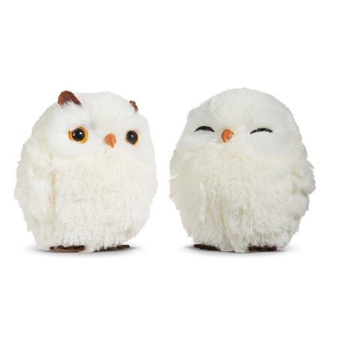 4&quot; White Owl Orn