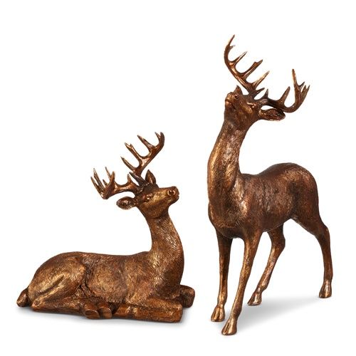 13.5&quot; Bronze Deer Standing