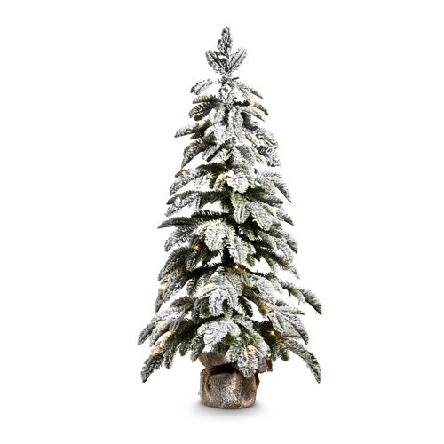 36&quot; Lighted Flocked Pine Tree In Bag
