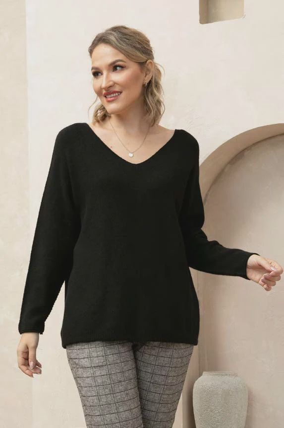 Valentino&#39;s V-Neck Sweater, Colour: Black, Size: SM/M