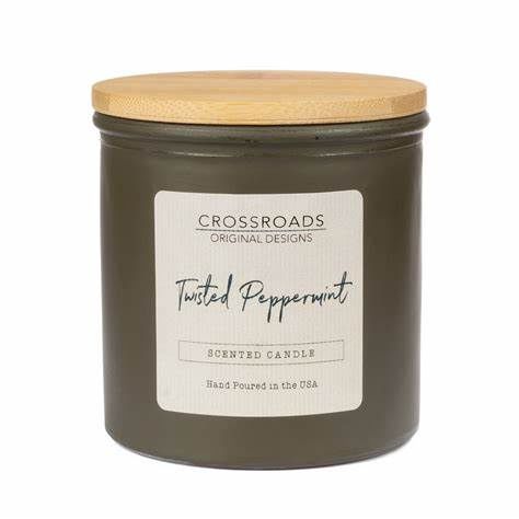 Twisted Peppermint 14oz Coloured Glass