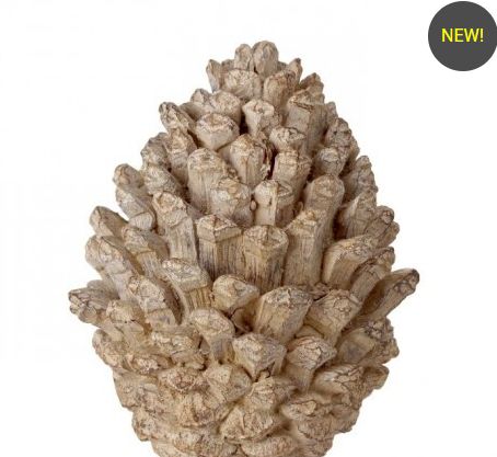 6&quot; Resin Winter Chalet Pinecone