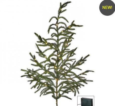 38&quot; LED Nat Touch Norfolk Pine Spray