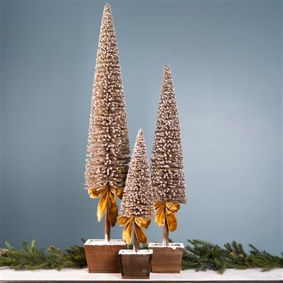Gold Potted Tree 39&quot; Large