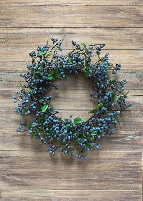 24&quot; Blueberry Wreath
