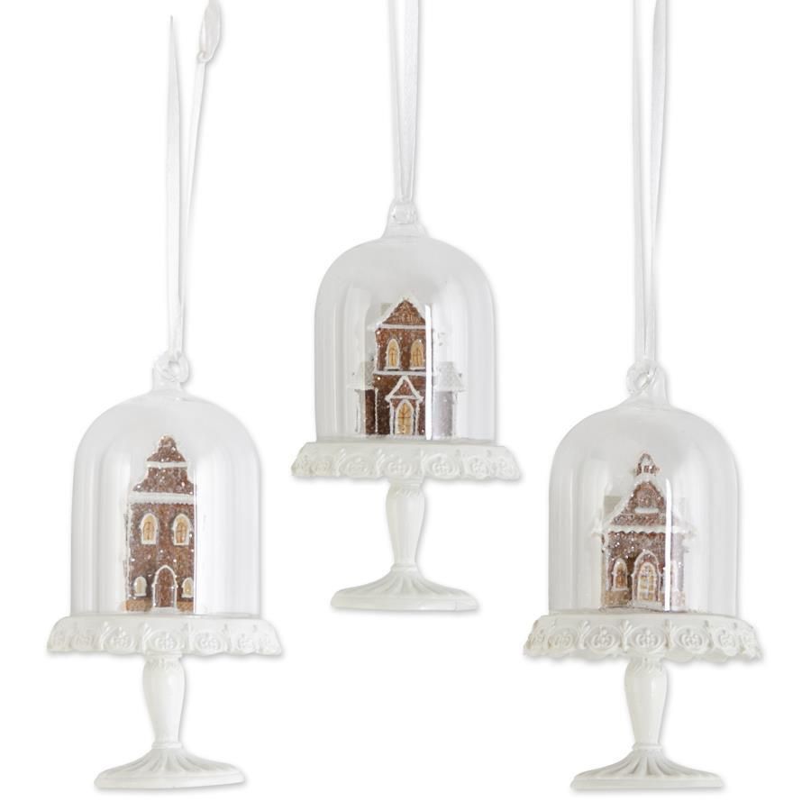 4.5&quot; Brown Resin Dome Gingerbread Ornament