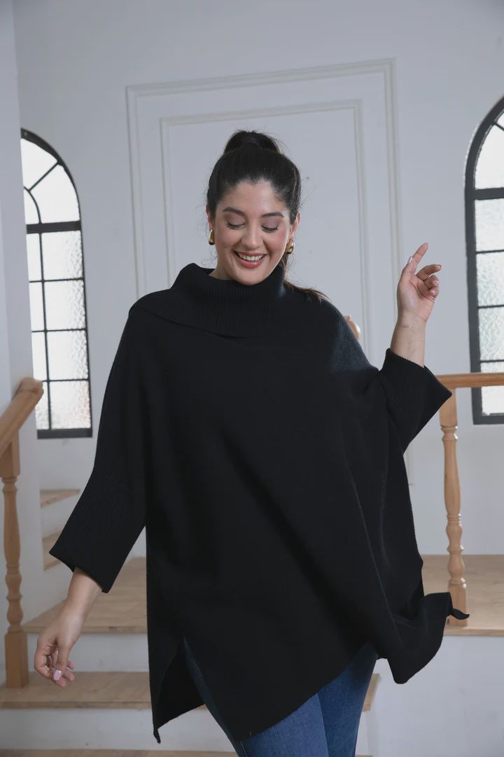 Rachel&#39;s Sweater Tunic, Colour: Black, Size: O/S