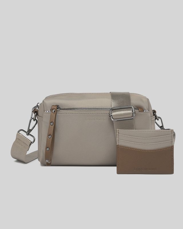 Rowie Nylon Crossbody Bag - Coffee