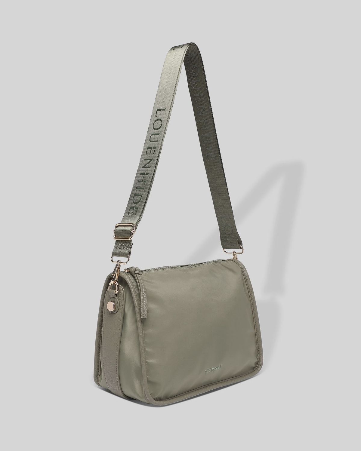 Milan Nylon Crossbody Bag - Khaki