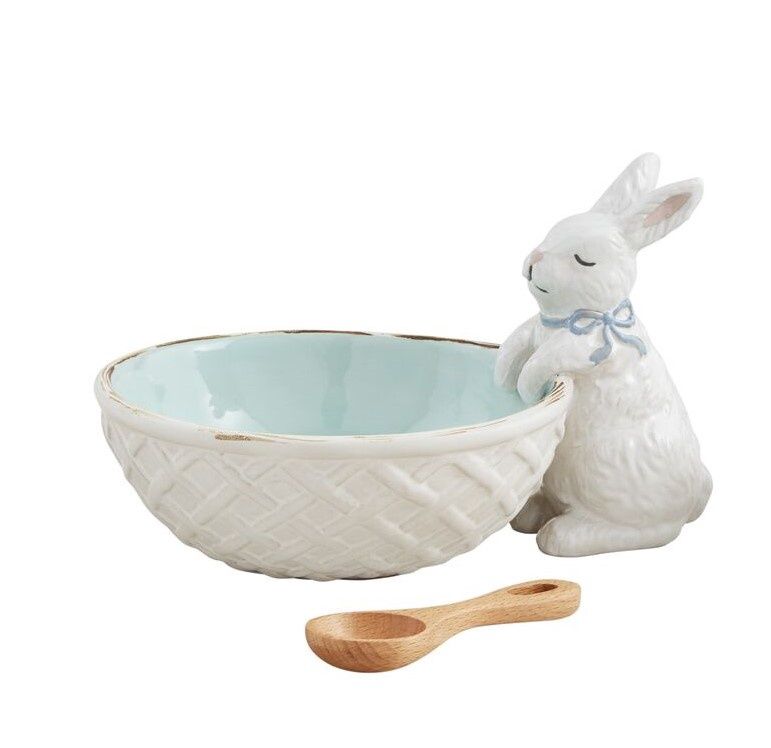 Blue Bunny Candy Dish Set