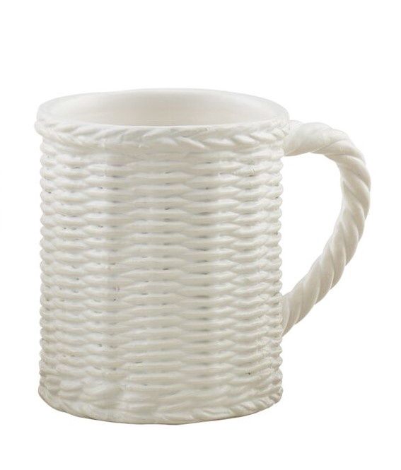 Basket Woven Ceramic Mug