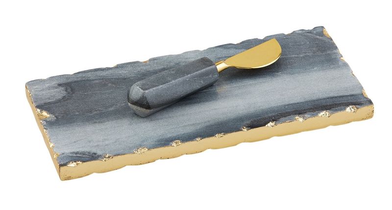 Gray Marble Everything Plate