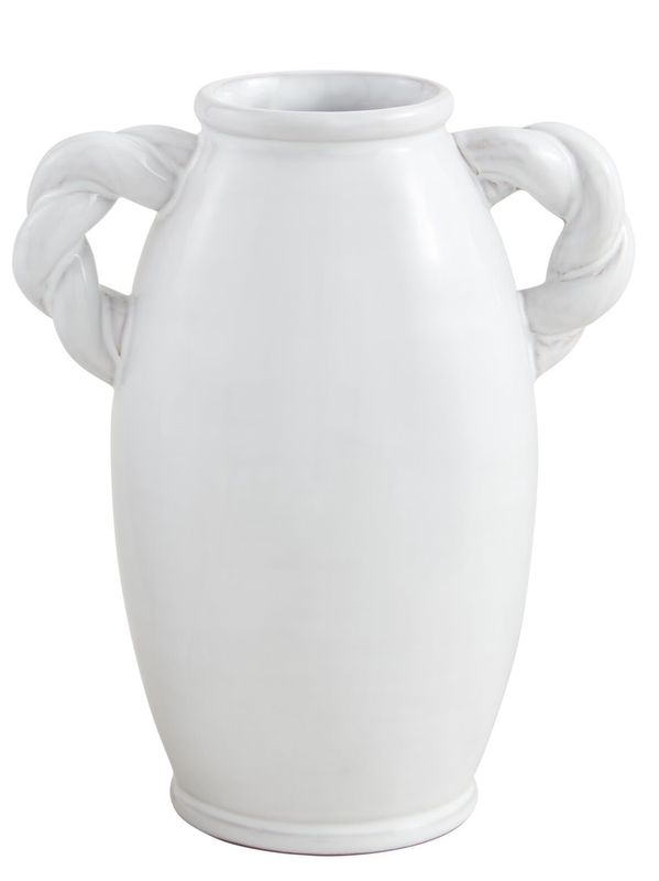 Large Twisted Ceramic Vase