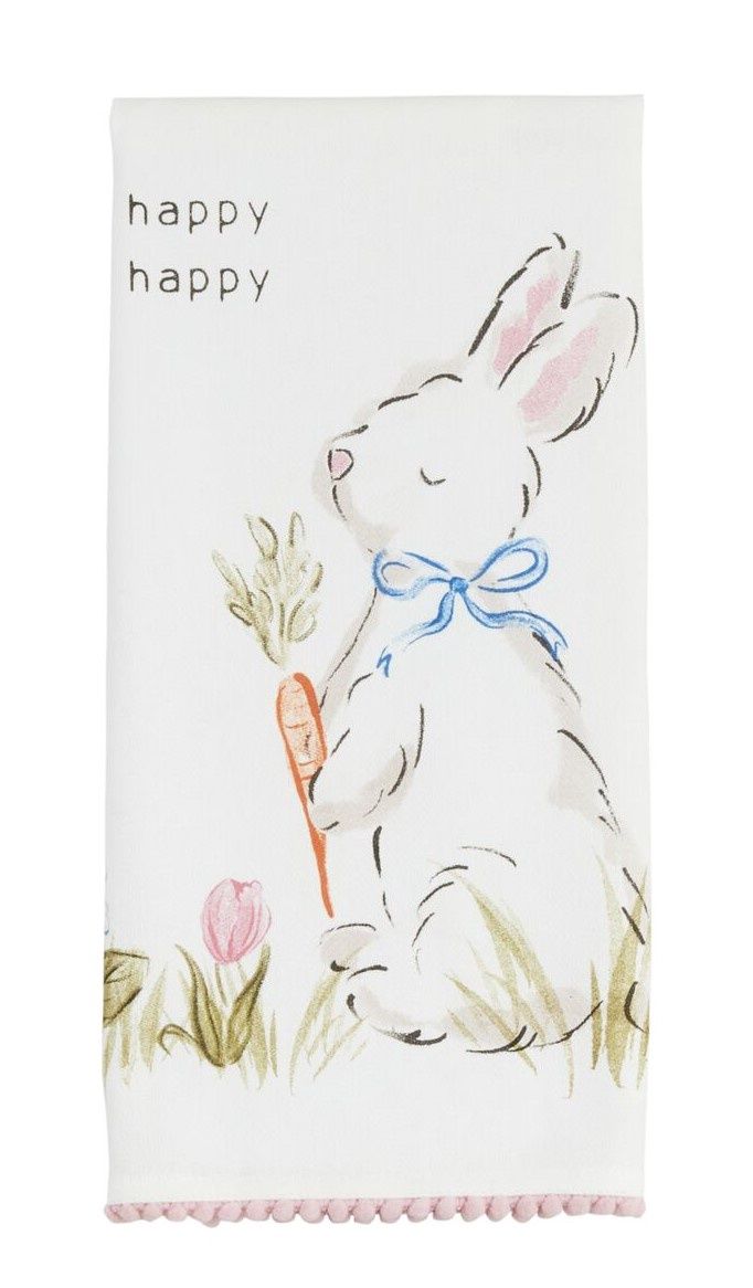 Happy Bunny Tea Towel