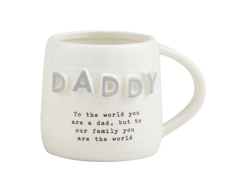 Gray Dad Chunky Letter Mug