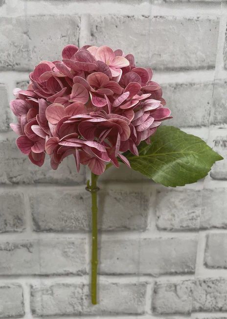 12&quot; Rose Fresh Touch Hydrangea Stem