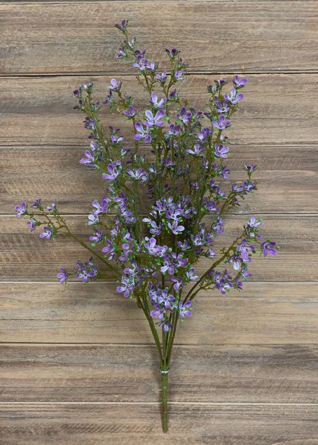 21.5&quot; Purple Mini Flower Bush x14