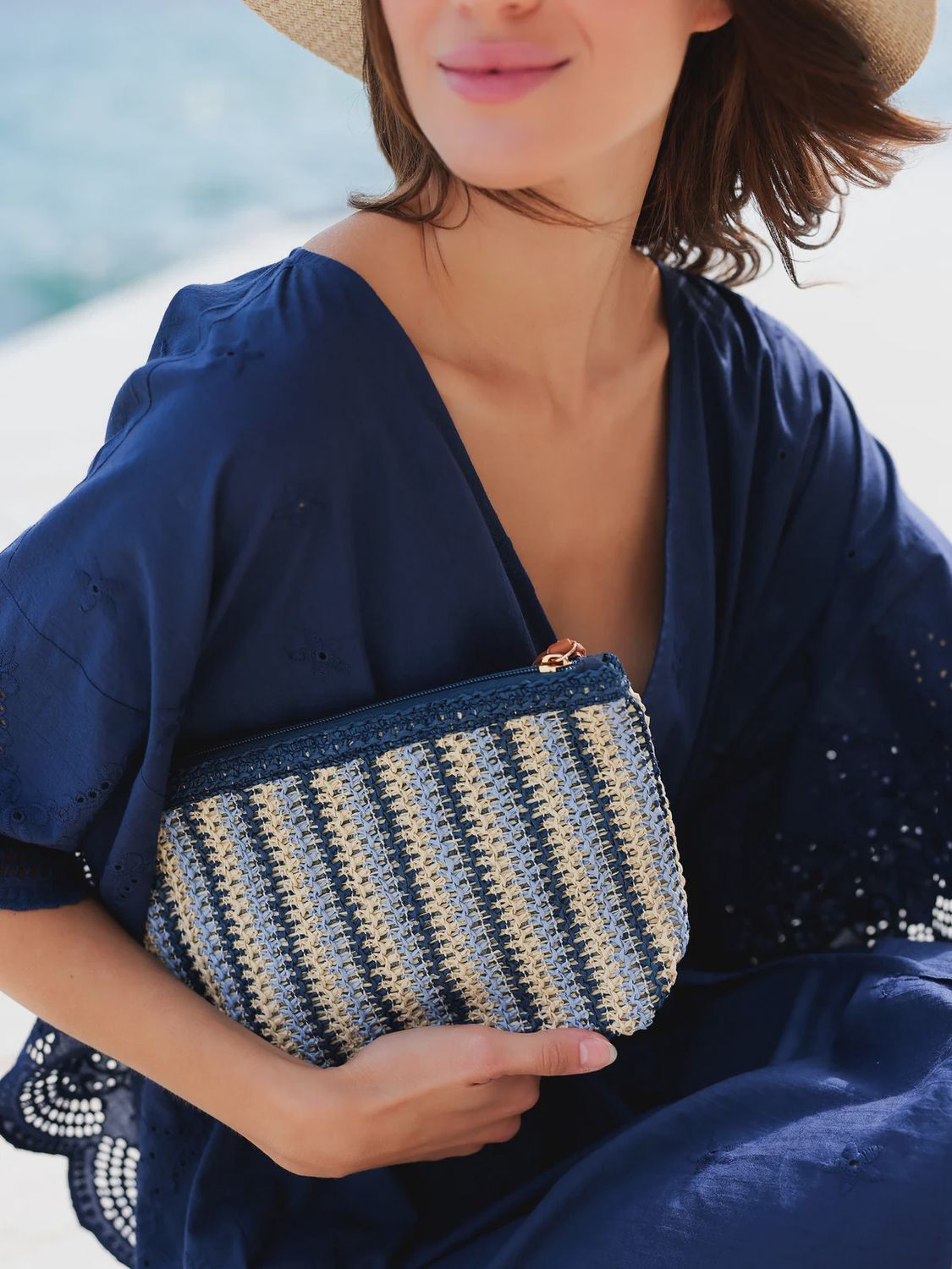 Maya Zip Pouch - Blue